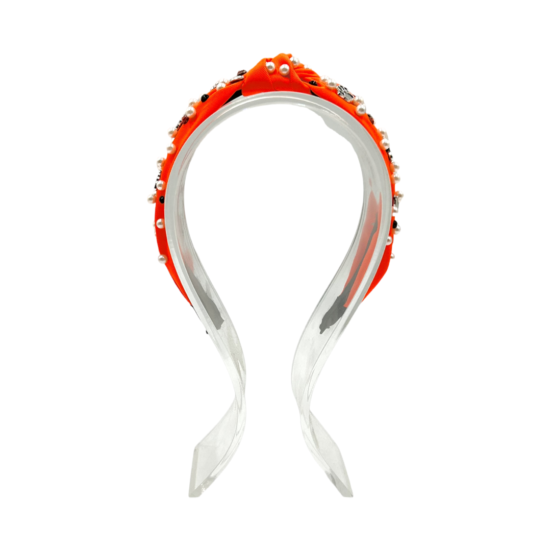 Aledo Bearcat and Footballs Knot Headband