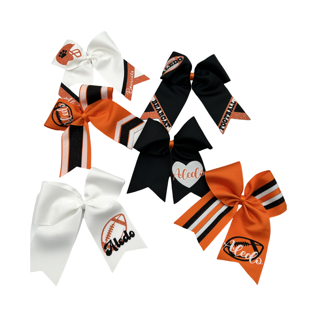 Aledo Striped Vintage Letter Bow