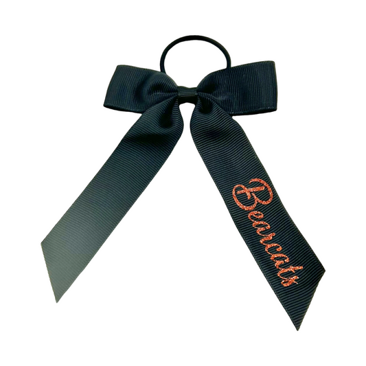 Aledo College Style Black Mini Bow