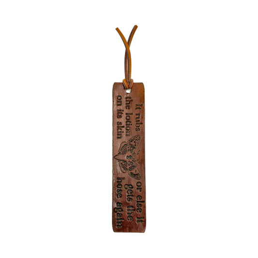 Genuine Leather Bookmark- Gen X Silence of the Lambs Quote