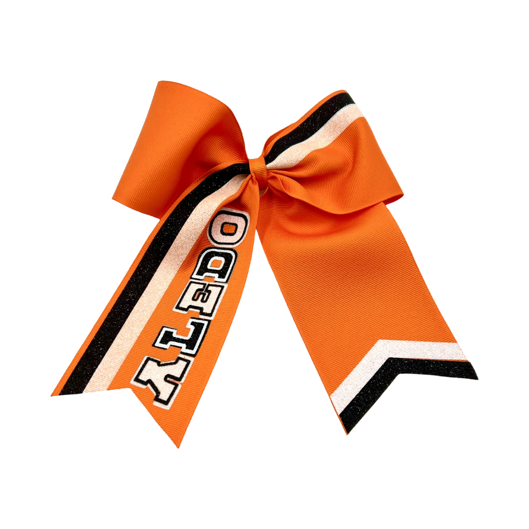 Aledo Striped Vintage Letter Bow