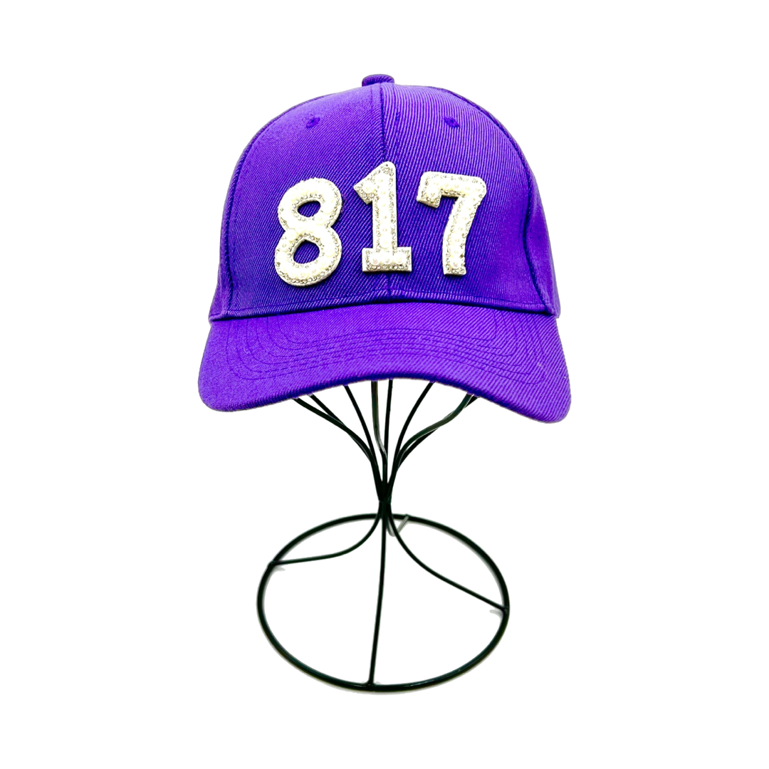 Pearl Area Code Baseball Cap- Purple Classic Cap