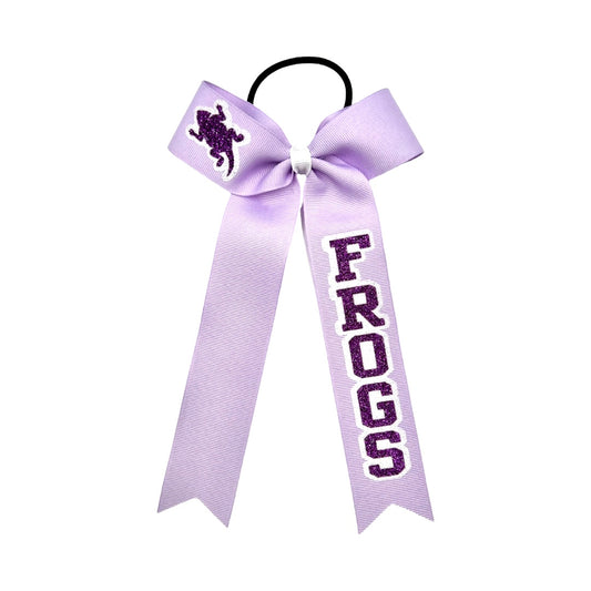 TCU Frogs College Style Cheer Bow