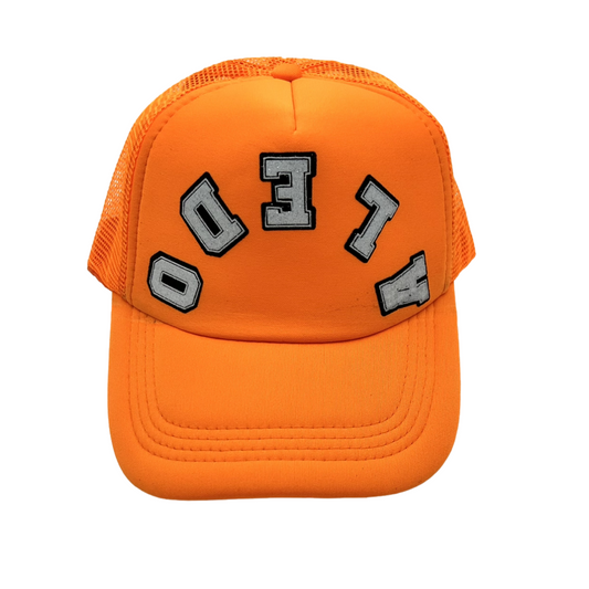 Orange Upside Down Aledo Trucker Hat