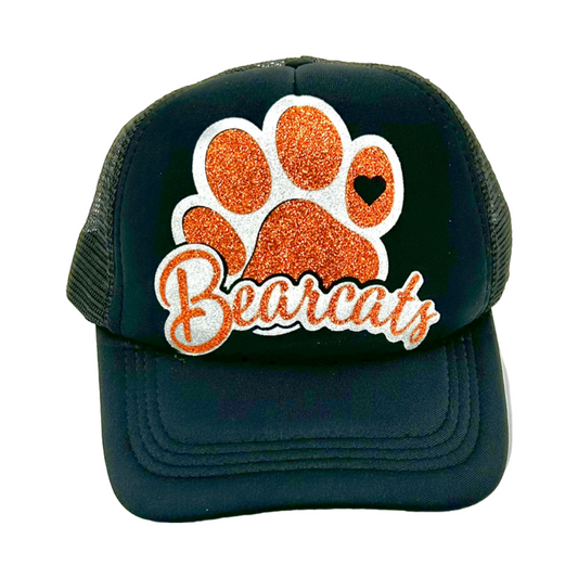 Aledo Bearcats Glitter Pawprint Trucker Hat