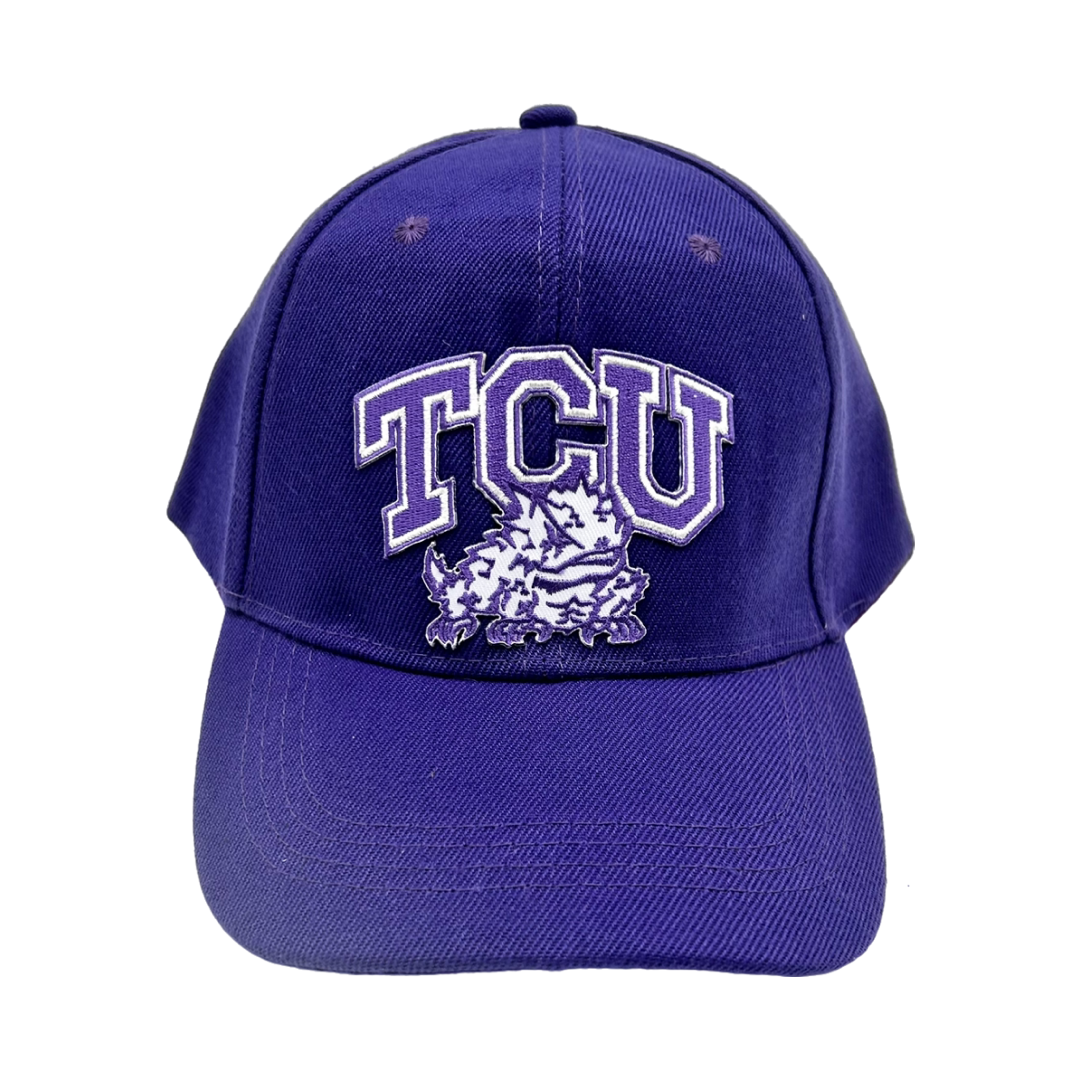 TCU Patch Hat- Purple TCU Hat