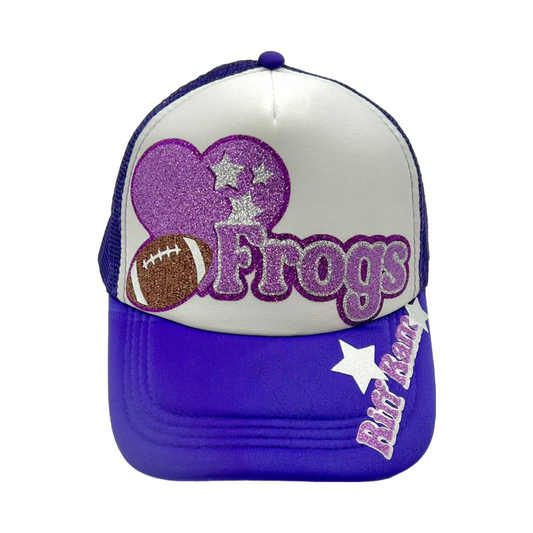 TCU Frogs Glitter Trucker Hat